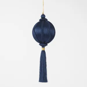 Silk Tassel Bauble Decoration Navy Blue by Florabelle Living, a Christmas for sale on Style Sourcebook