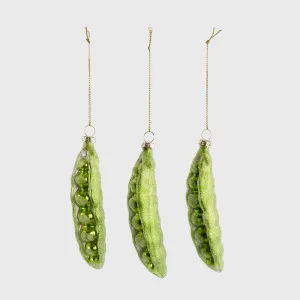 Sugared Peas in a Pod Decorations - Set of 3 by Florabelle Living, a Christmas for sale on Style Sourcebook