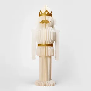 Large Paper Majestic Nutcracker White & Gold by Florabelle Living, a Christmas for sale on Style Sourcebook