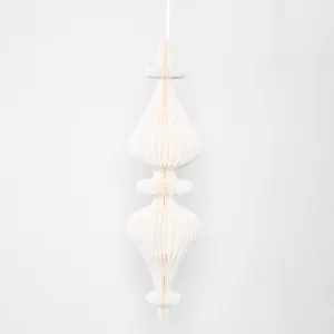 Giant Paper Cresting Finial Decoration White by Florabelle Living, a Christmas for sale on Style Sourcebook