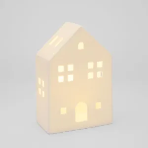 Light Up Porcelain House White Medium by Florabelle Living, a Christmas for sale on Style Sourcebook