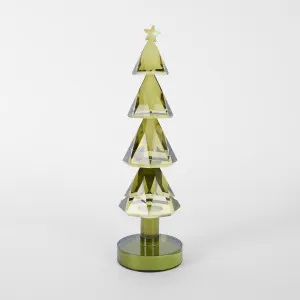 Crystal Glass Xmas Tree Olive Green by Florabelle Living, a Plants for sale on Style Sourcebook
