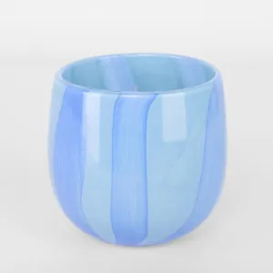 Dolce Vita Handblown Glass Vessel Light Blue & Blue by Florabelle Living, a Statues & Ornaments for sale on Style Sourcebook