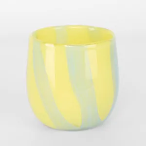 Dolce Vita Handblown Glass Vessel Yellow & Blue by Florabelle Living, a Statues & Ornaments for sale on Style Sourcebook