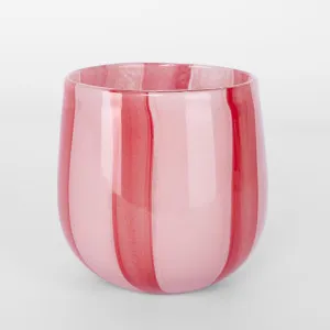 Dolce Vita Handblown Glass Vessel Pink & Red by Florabelle Living, a Statues & Ornaments for sale on Style Sourcebook