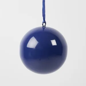 Glossy Iron Bauble Small Navy Blue by Florabelle Living, a Christmas for sale on Style Sourcebook