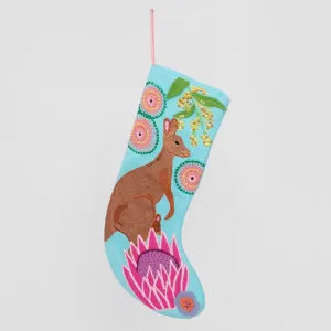 Kangaroo Stocking Light Blue by Florabelle Living, a Christmas for sale on Style Sourcebook