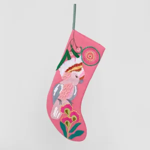 Cockatoo Stocking Pink by Florabelle Living, a Christmas for sale on Style Sourcebook