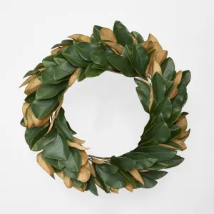 Splendour Magnolia Real Touch Wreath 80cm by Florabelle Living, a Christmas for sale on Style Sourcebook