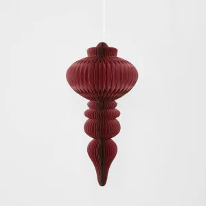 Giant Paper Spire Finial Decoration Red by Florabelle Living, a Christmas for sale on Style Sourcebook