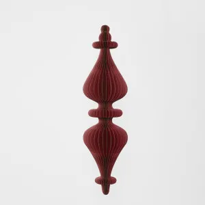 Giant Paper Cresting Finial Decoration Red by Florabelle Living, a Christmas for sale on Style Sourcebook
