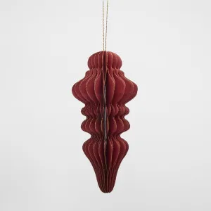 Paper Finial Decoration Red by Florabelle Living, a Christmas for sale on Style Sourcebook