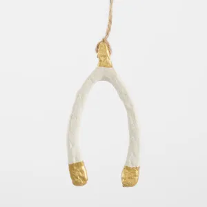 Mache Lucky Wishbone Tree Decoration White by Florabelle Living, a Christmas for sale on Style Sourcebook
