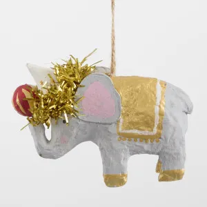 Mache Carnivale Elephant Tree Decoration by Florabelle Living, a Christmas for sale on Style Sourcebook