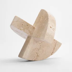 Anda Travertine Sculpture by Florabelle Living, a Statues & Ornaments for sale on Style Sourcebook