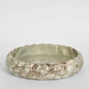 Twist Marble Bowl Beige & White Large by Florabelle Living, a Bowls for sale on Style Sourcebook
