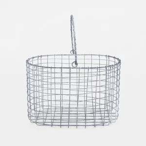 Wire Basket With Handle by Florabelle Living, a Statues & Ornaments for sale on Style Sourcebook