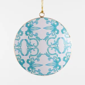 La Dolce Vita Blue Pattern Tree Decoration by Florabelle Living, a Christmas for sale on Style Sourcebook
