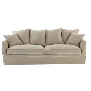 Noosa Hamptons 3 Seat Sofa Natural W/Natural Piping by Florabelle Living, a Sofas for sale on Style Sourcebook