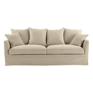Noosa Hamptons 3 Seat Queen Sofa Bed Beige by Florabelle Living, a Sofas for sale on Style Sourcebook