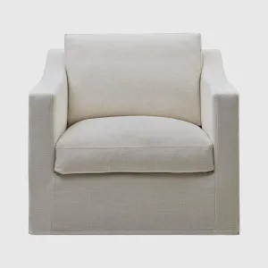 Clovelly Hamptons Armchair Ivory by Florabelle Living, a Chairs for sale on Style Sourcebook