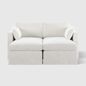Clovelly Double Chaise Daybed Ivory by Florabelle Living, a Sofas for sale on Style Sourcebook