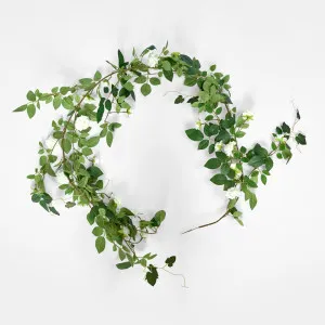 Rose Garland 170cm White by Florabelle Living, a Christmas for sale on Style Sourcebook