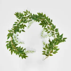 Wisteria Garland White by Florabelle Living, a Christmas for sale on Style Sourcebook