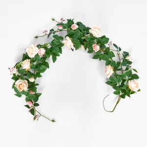 Rose Garland 150cm Light Pink by Florabelle Living, a Christmas for sale on Style Sourcebook