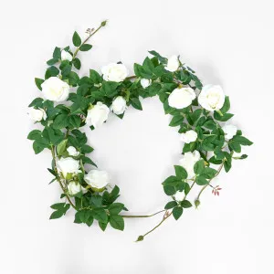 Rose Garland 150cm White by Florabelle Living, a Christmas for sale on Style Sourcebook