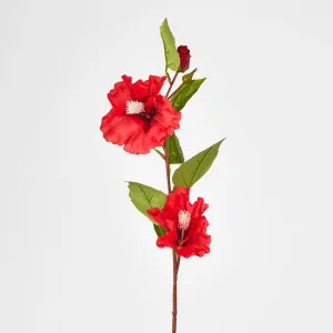 Red Hibiscus Spray 2 Flowers 75cm by Florabelle Living, a Plants for sale on Style Sourcebook