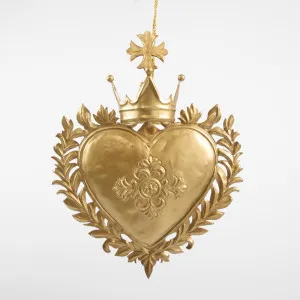 Crowned Heart Hanging Decoration by Florabelle Living, a Christmas for sale on Style Sourcebook