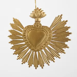 Sunburst Heart Hanging Decoration LGE by Florabelle Living, a Christmas for sale on Style Sourcebook