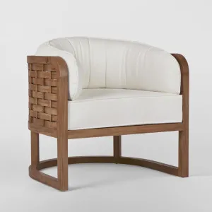 Weave Teak Armchair -Outdoor by Florabelle Living, a Chairs for sale on Style Sourcebook