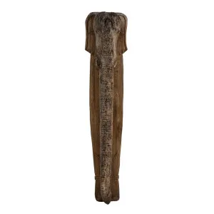 Wooden Elephant Head Wall Hanging Large Brown Assorted by Florabelle Living, a Statues & Ornaments for sale on Style Sourcebook