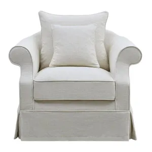 Avalon Hamptons Armchair Ivory by Florabelle Living, a Chairs for sale on Style Sourcebook