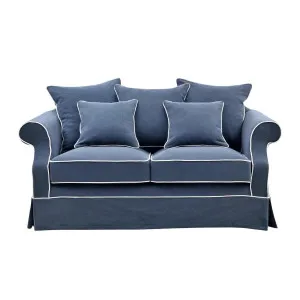 Avalon Hamptons 2 Seat Sofa Navy by Florabelle Living, a Sofas for sale on Style Sourcebook