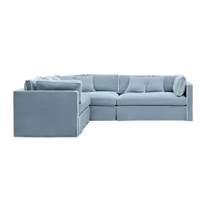 Marbella Reversible Chaise Sofa Beach W/White Piping by Florabelle Living, a Sofas for sale on Style Sourcebook