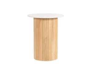 Paloma Marble Side Table - 45 x 45 x 55cm by null, a Side Table for sale on Style Sourcebook