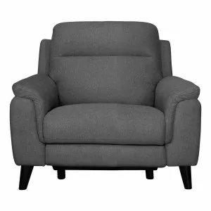 Forbes Recliner Armchair in Mars Charcoal by OzDesignFurniture, a Chairs for sale on Style Sourcebook