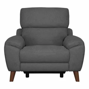 Anthony Recliner Armchair in Mars Charcoal by OzDesignFurniture, a Chairs for sale on Style Sourcebook