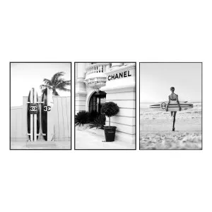 Fashion Box Framed Canvas Set of 3 in 95 x 135cm by OZ Design, a Painted Canvases for sale on Style Sourcebook