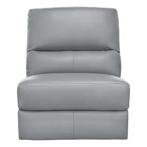 Portland Sofa Single Extension in Leather Pewter by OzDesignFurniture, a Sofas for sale on Style Sourcebook