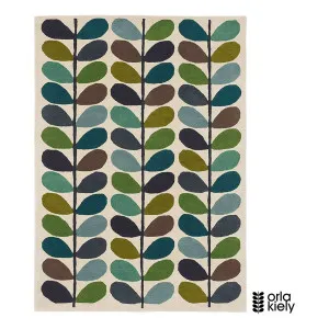 Stem Kingfisher Rug 250x350cm in Blue by OZ Design, a Contemporary Rugs for sale on Style Sourcebook