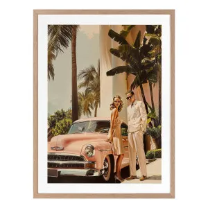 Linen Blush Framed Print in 55 x 70cm by OzDesignFurniture, a Prints for sale on Style Sourcebook