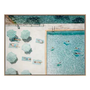 Bondi Bathers Box Framed Canvas in 123 x 93cm by OzDesignFurniture, a Painted Canvases for sale on Style Sourcebook