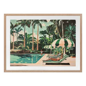 Cocktail Flamingo Framed Print in 70 x 55cm by OzDesignFurniture, a Prints for sale on Style Sourcebook