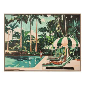 Cocktail Flamingo Box Framed Canvas in 123 x 93cm by OzDesignFurniture, a Painted Canvases for sale on Style Sourcebook