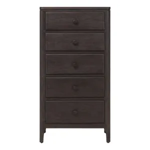 Apollo Tall Boy in Mangowood Black by OZ Design, a Dressers & Chests of Drawers for sale on Style Sourcebook