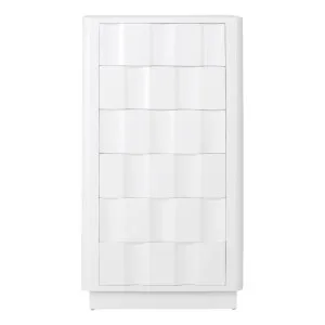 Verano Tall Boy in Mangowood White by OZ Design, a Dressers & Chests of Drawers for sale on Style Sourcebook